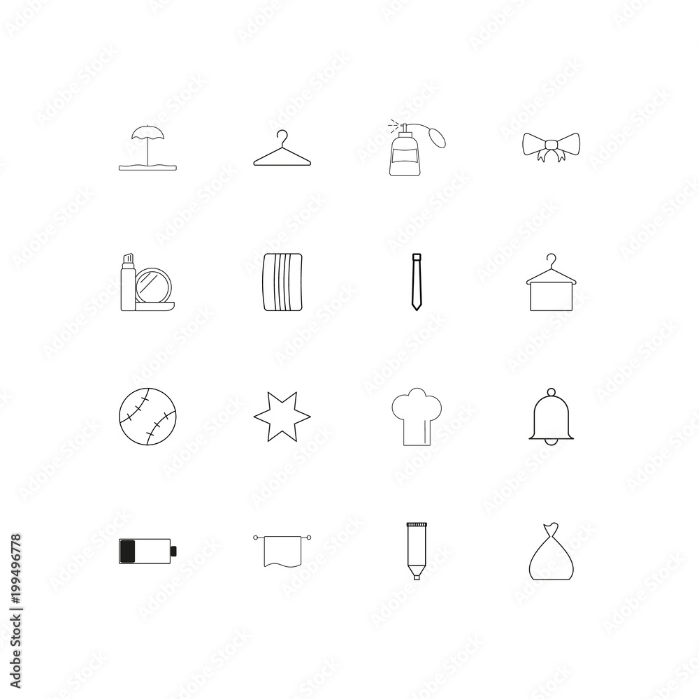Beauty Dress And Clothes simple linear icons set. Outlined vector icons Beauty Dress And Clothes simple linear icons set. Outlined vector icons