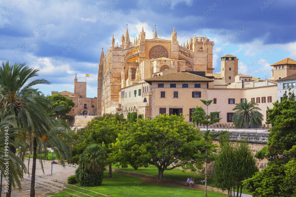 La Seu Cathedral, Palma de Mallorca, Mallorca (Majorca), Balearic Islands, Spain La Seu Cathedral, Palma de Mallorca, Mallorca (Majorca), Balearic Islands, Spain