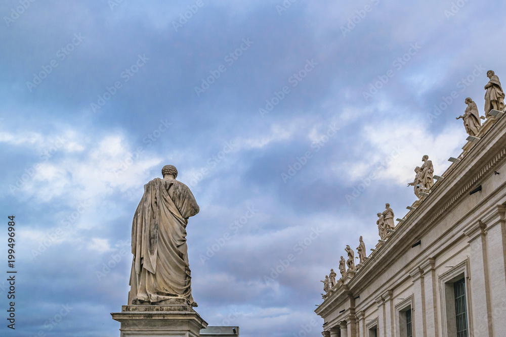 Fototapeta premium Saint Peters Basilica Exterior Detail View