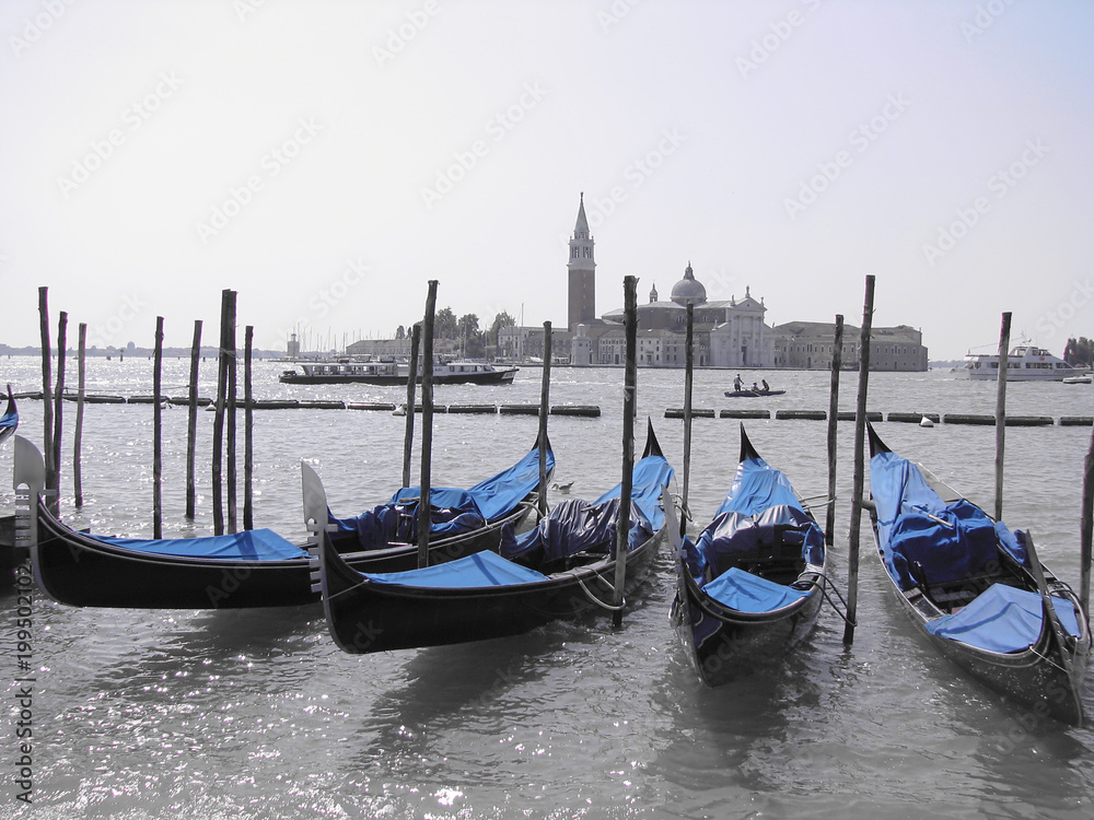 Venetian gondolas - Venice - Italy