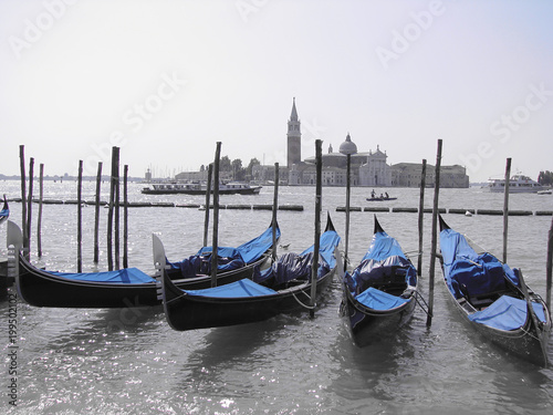 Venetian gondolas - Venice - Italy © sanzios