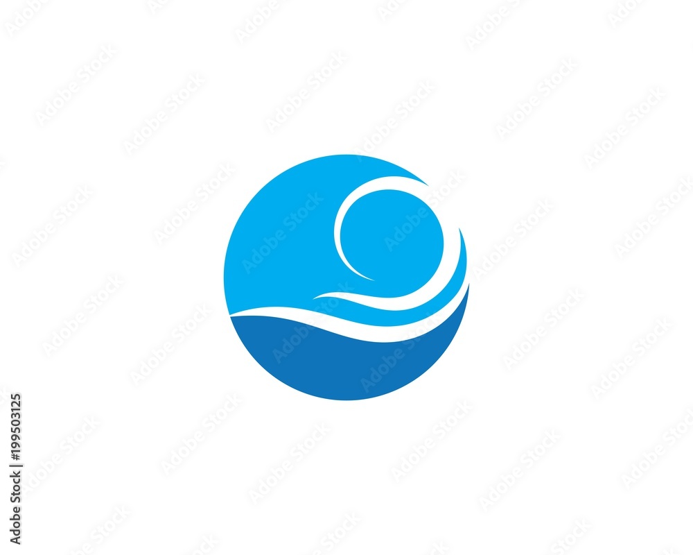 Water Wave symbol and icon Logo Template Water Wave symbol and icon Logo Template