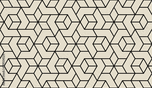 Abstract geometric pattern with crossing thin lines. Seamless linear rapport. Stylish fractal texture. Vector pattern to fill the background, laser engraving and cutting.