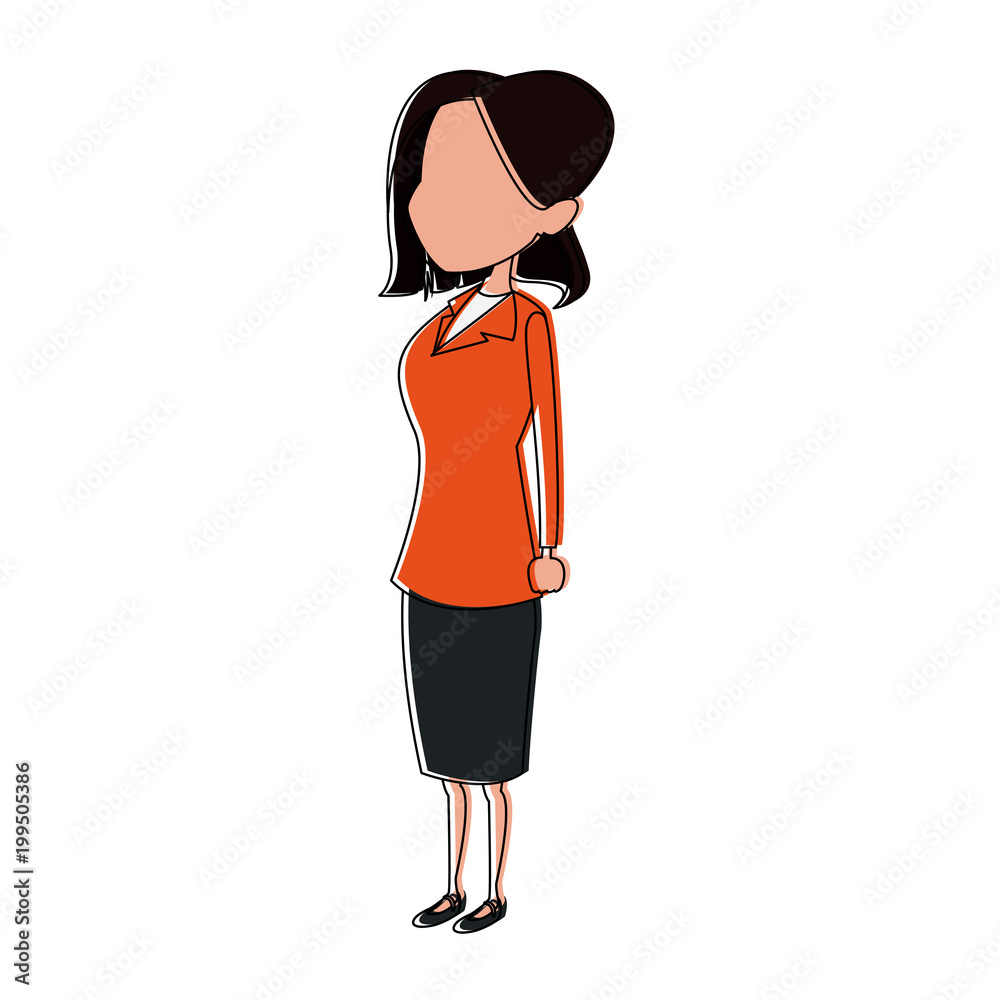 Executive woman cartoon vector illustration graphic design Executive woman cartoon vector illustration graphic design