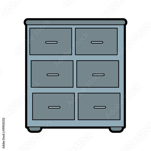 file cabinet isolated vector illustration graphic design