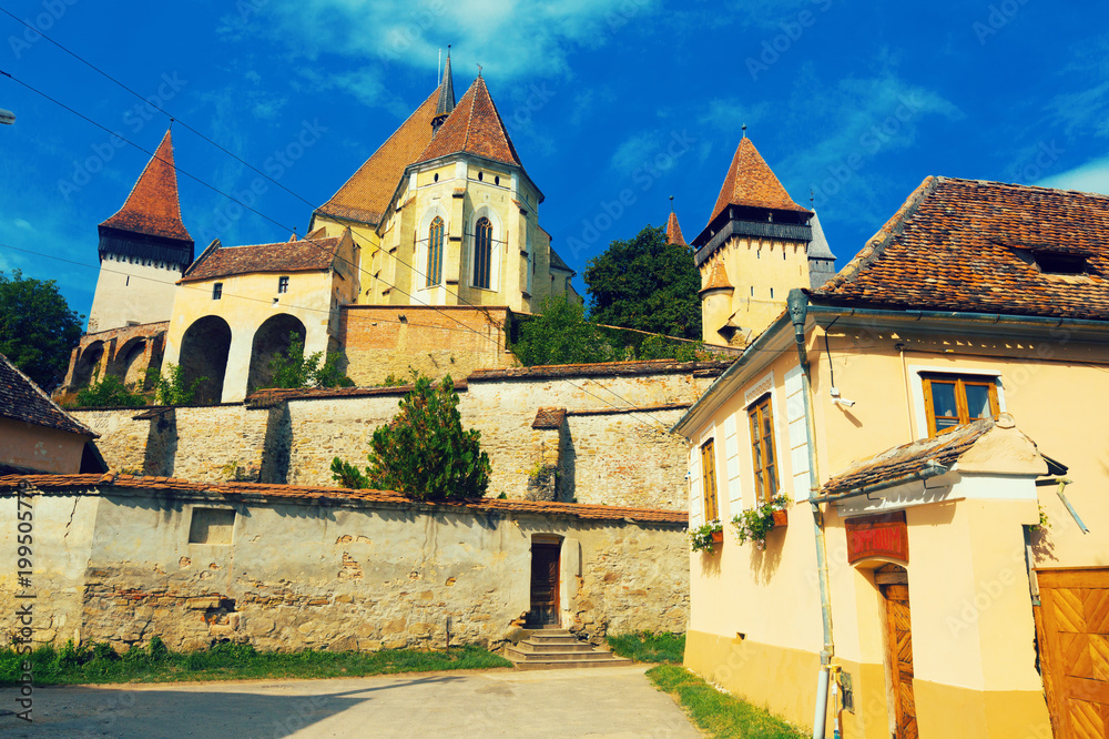Church Fortification in Biertan is landmark of Transilvania