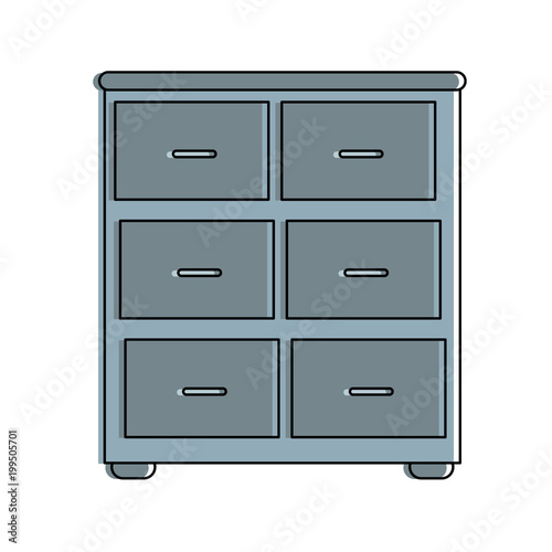 file cabinet isolated vector illustration graphic design