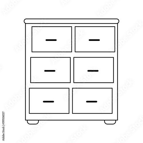 file cabinet isolated vector illustration graphic design