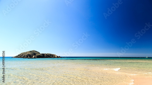 The beach of Chia su Giudeu, Sardinia photo