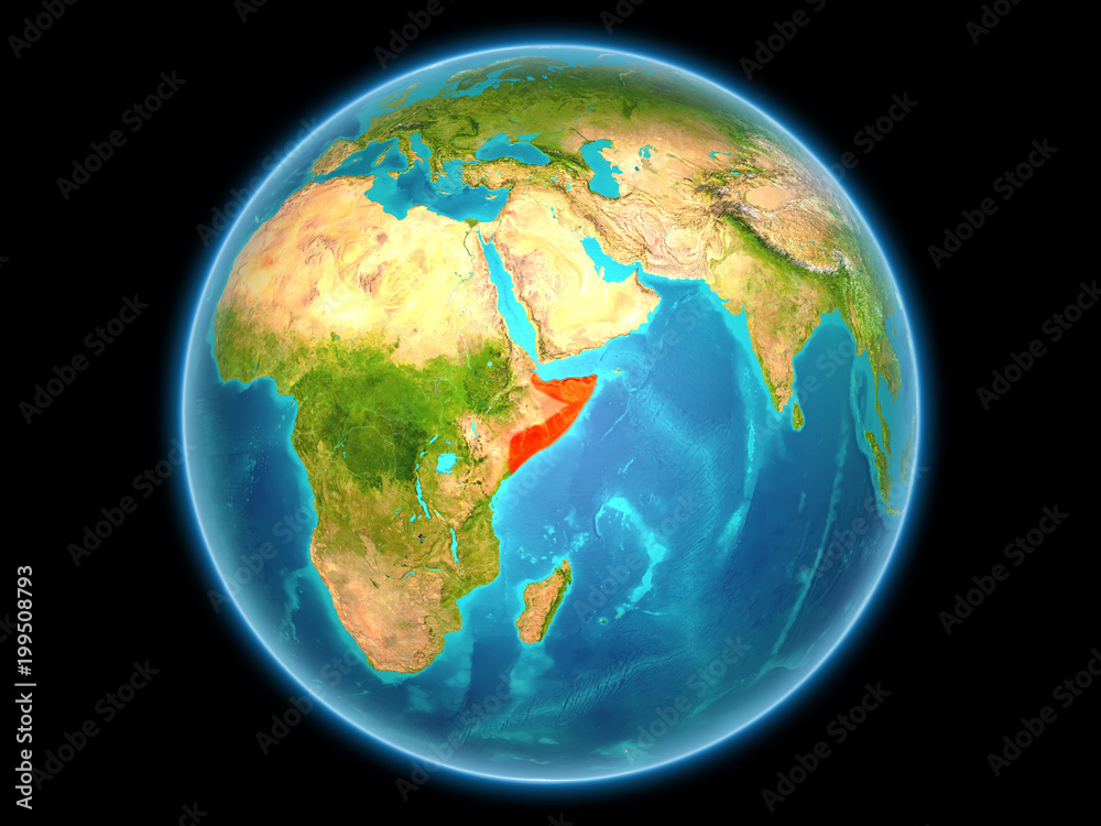 Somalia on planet Earth Somalia on planet Earth