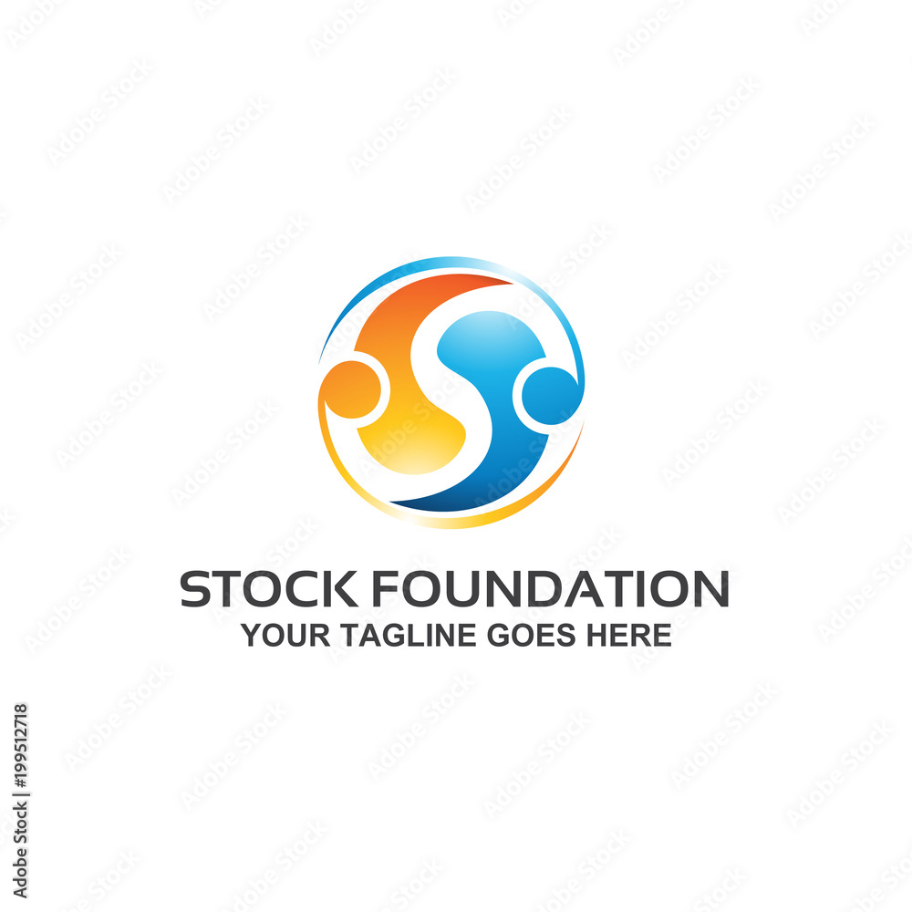 stock foundation - logo template