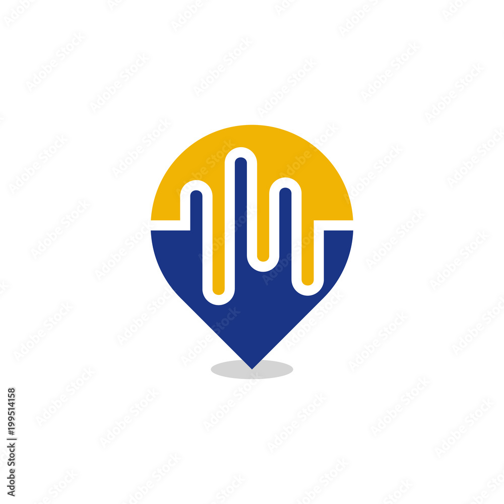 Signal Position Logo Icon Design Signal Position Logo Icon Design