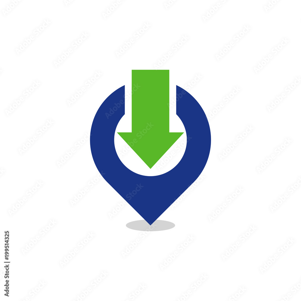 Download Position Logo Icon Design