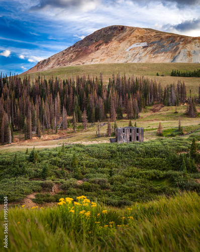 Abandoned Building in Colorado's Ghost Town of Summitville photo