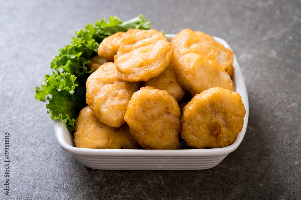 Chicken nuggets with sauce Chicken nuggets with sauce