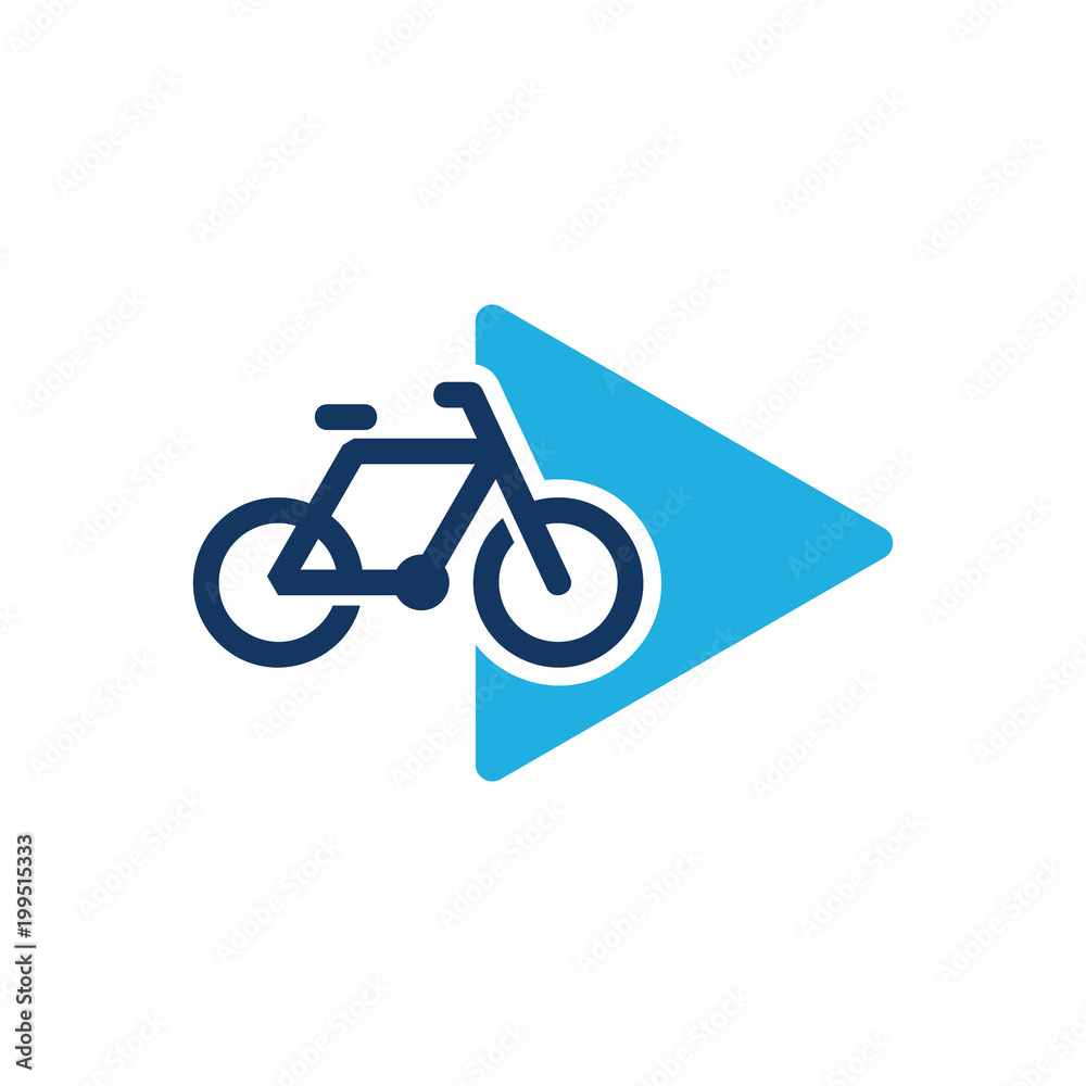 Bike Video Logo Icon Design