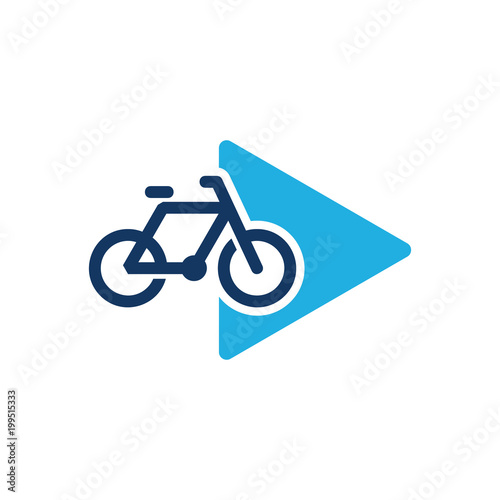 Bike Video Logo Icon Design