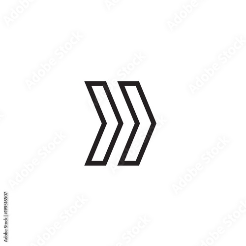 chevron icon in trendy flat style isolated on background.