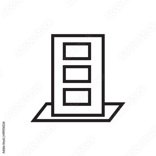 Exhibition banner stands, promo display icon Vector illustration, EPS10.