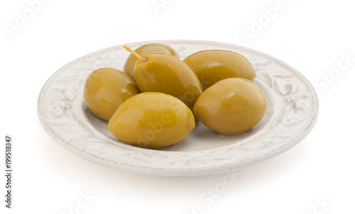 Some marinated olives
