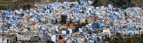 Panorama of blue city Chefchaouen © Kokhanchikov