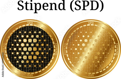 Set of physical golden coin Stipend (SPD) photo