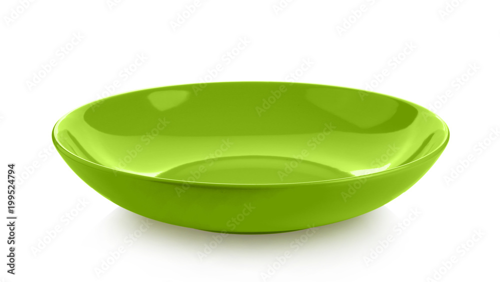 ceramic green dish isolated on white background ceramic green dish isolated on white background
