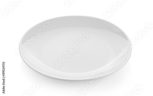 empty dish isolated on white background
