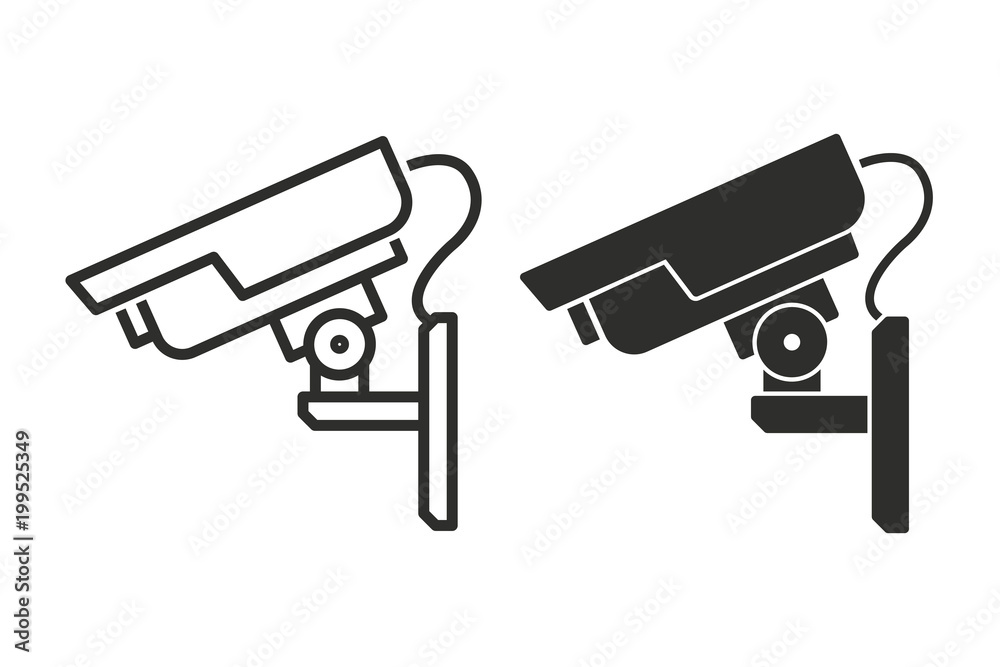 Security camera vector icon.
