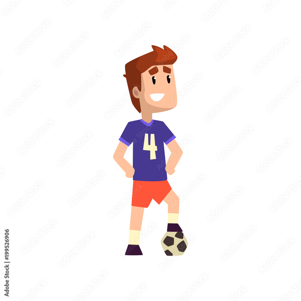 Football soccer player vector Illustration on a white background