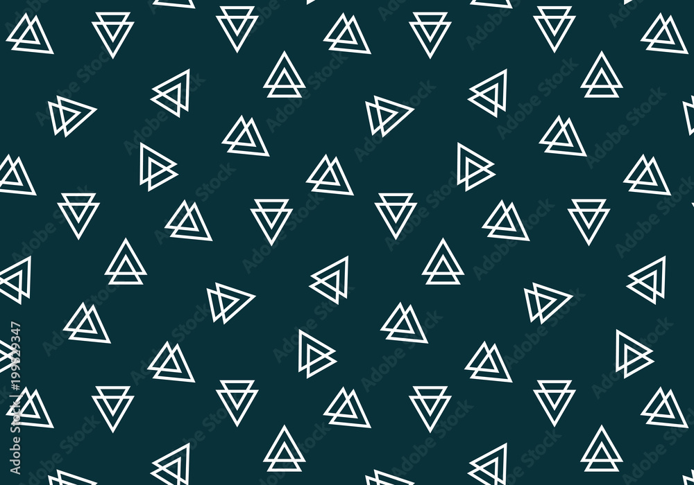 Geometric triangles vector pattern on a dark blue background Geometric triangles vector pattern on a dark blue background