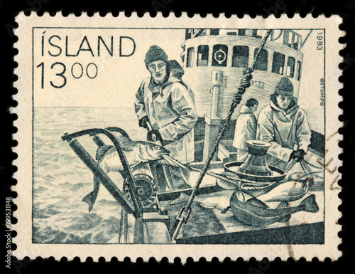 Fishing Boat Stamp