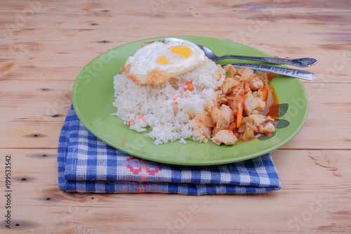 USA Fride Rice with egg fried photo