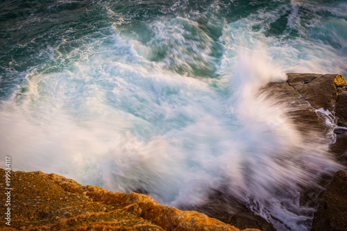 Big waves in a coastal in Costa Brava in Spain © Arpad