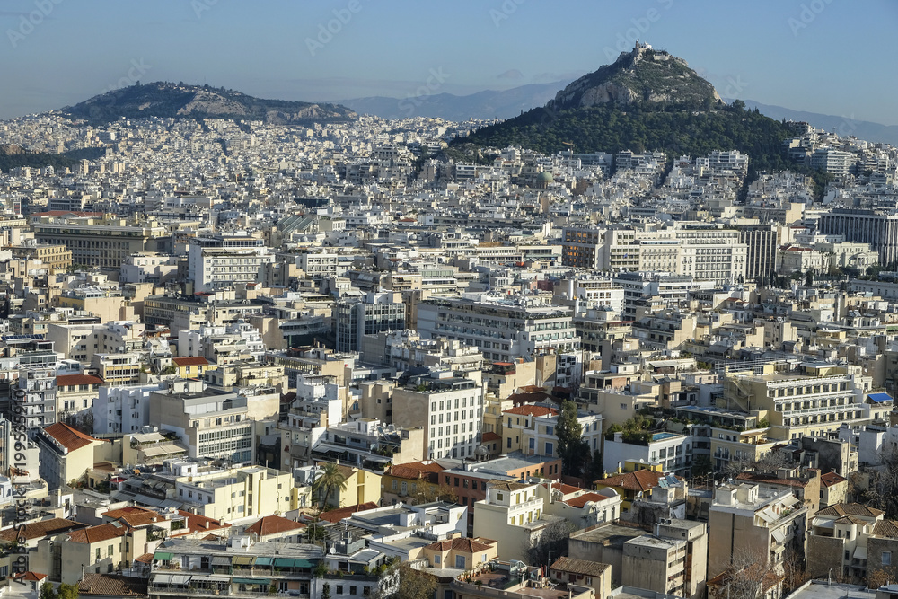 View of Athens, Greece.