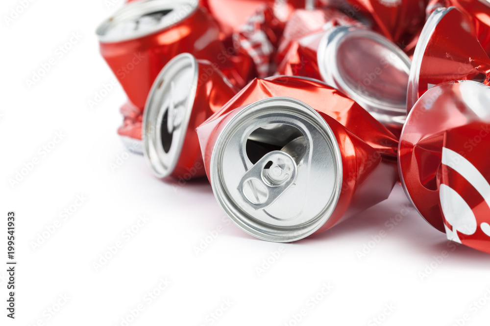 Compressed cans isolated on a white background Compressed cans isolated on a white background