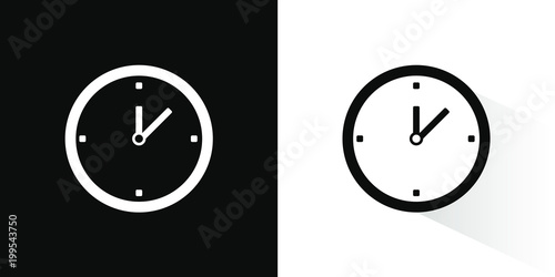 Uhren, Schwarz-Weiß