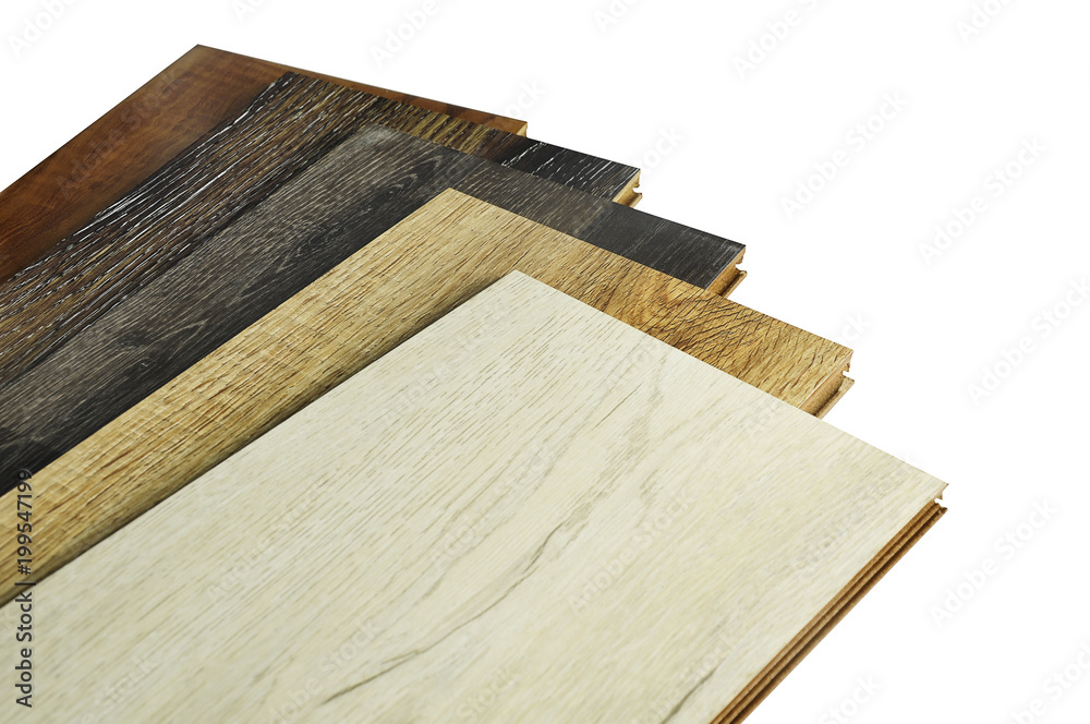 wood texture floor Samples of laminate, veneer, vinyl floor tile on