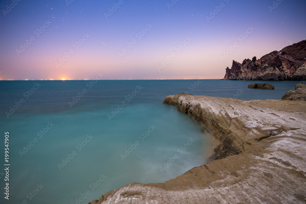 Fototapeta premium Mofanegh Beach at Night, Hormoz Island, Iran