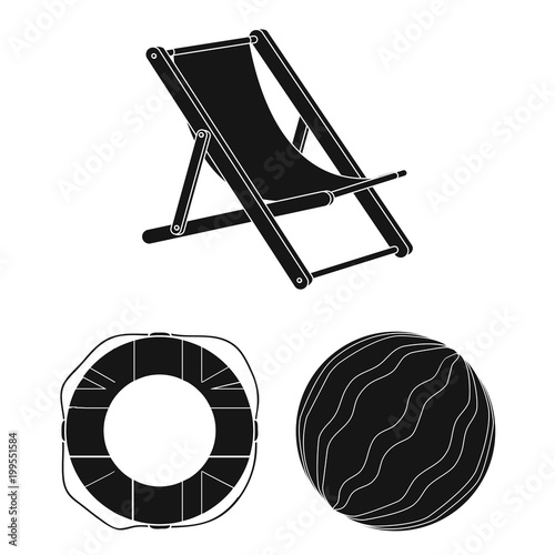 Multicolored swimming circle black icons in set collection for design. Different lifebuoysvector symbol stock web illustration.