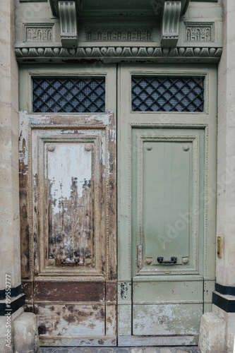 old door in Paris, France