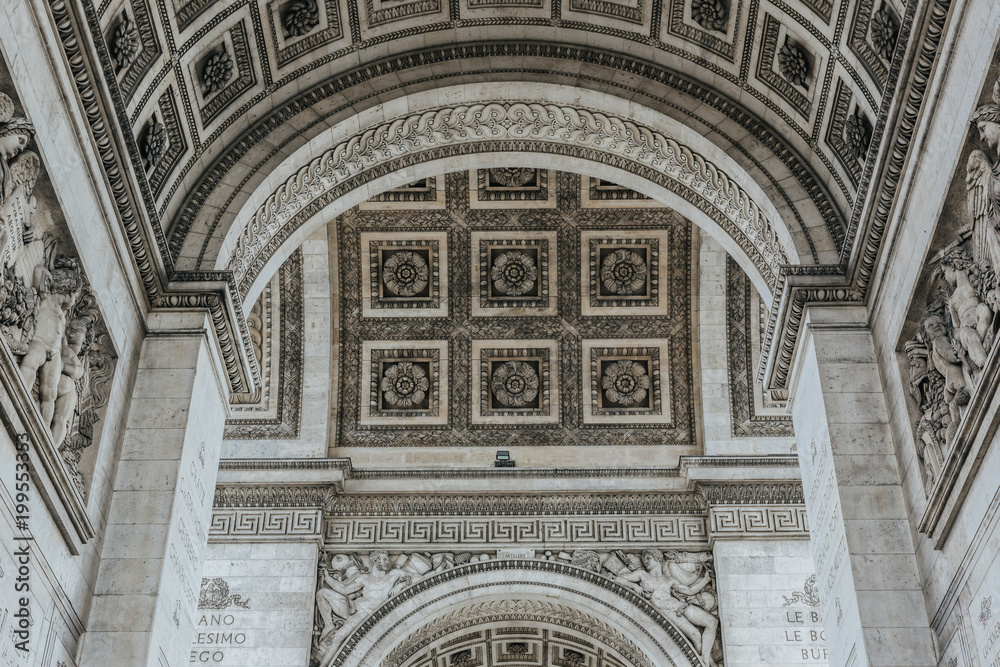 Obraz premium Arc de Triomphe in Paris, France