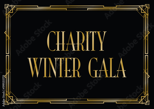 charity winter gala background