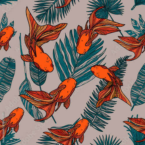 Summer tropical card.