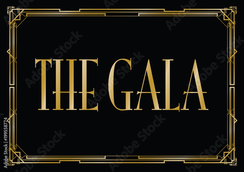 gala art deco background
