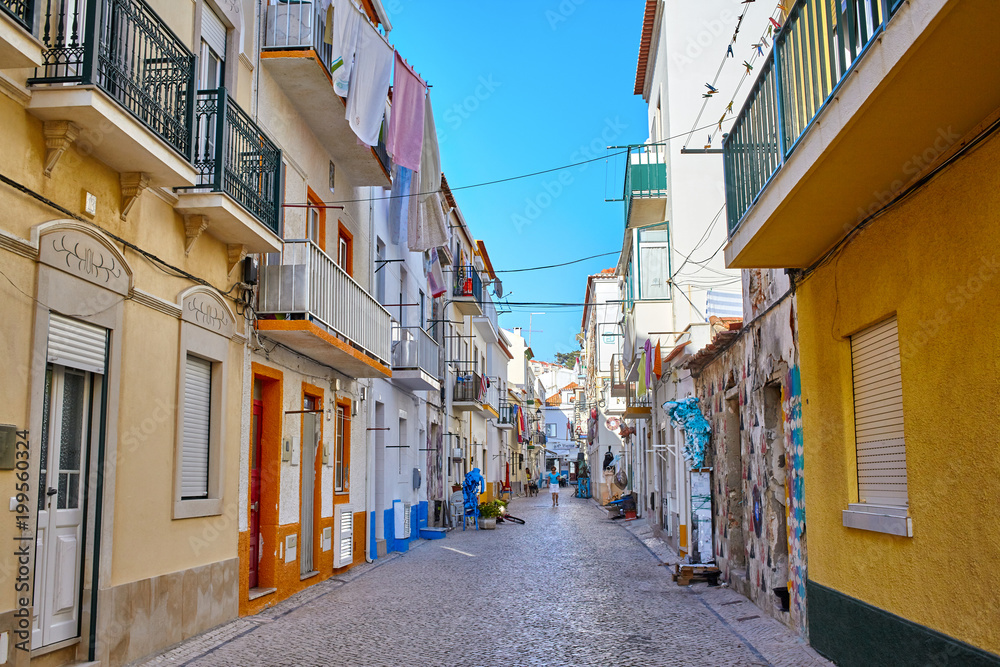 Street view of Nazare, Portugal
