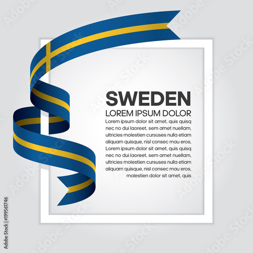 Sweden flag background