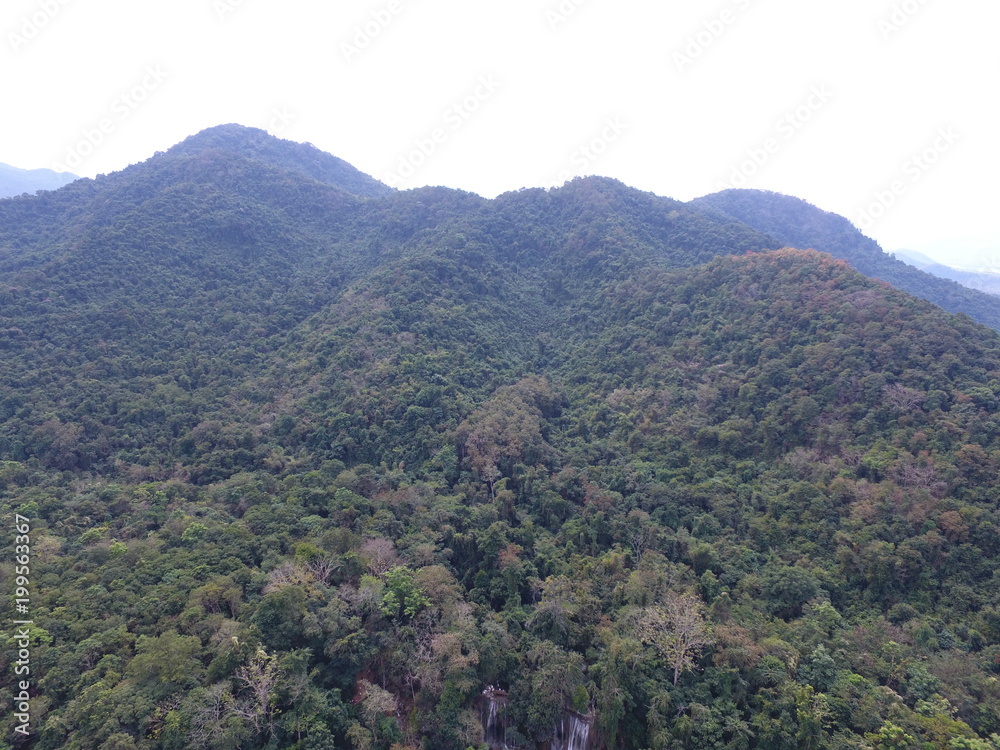 Fototapeta premium World Heritage : Luang Phabang, Laos : Drone View