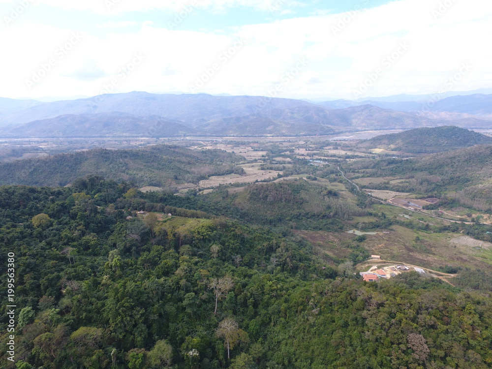 Fototapeta premium World Heritage : Luang Phabang, Laos : Drone View