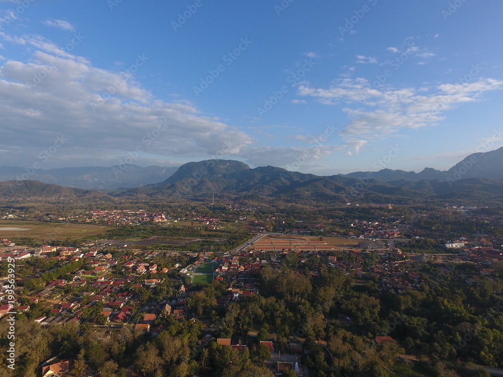 World Heritage : Luang Phabang, Laos : Drone View